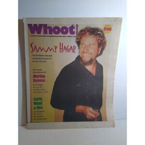 Whoot! Weekly Magazine January 2001 Sammy Hagar Martha Reeves Entertainment